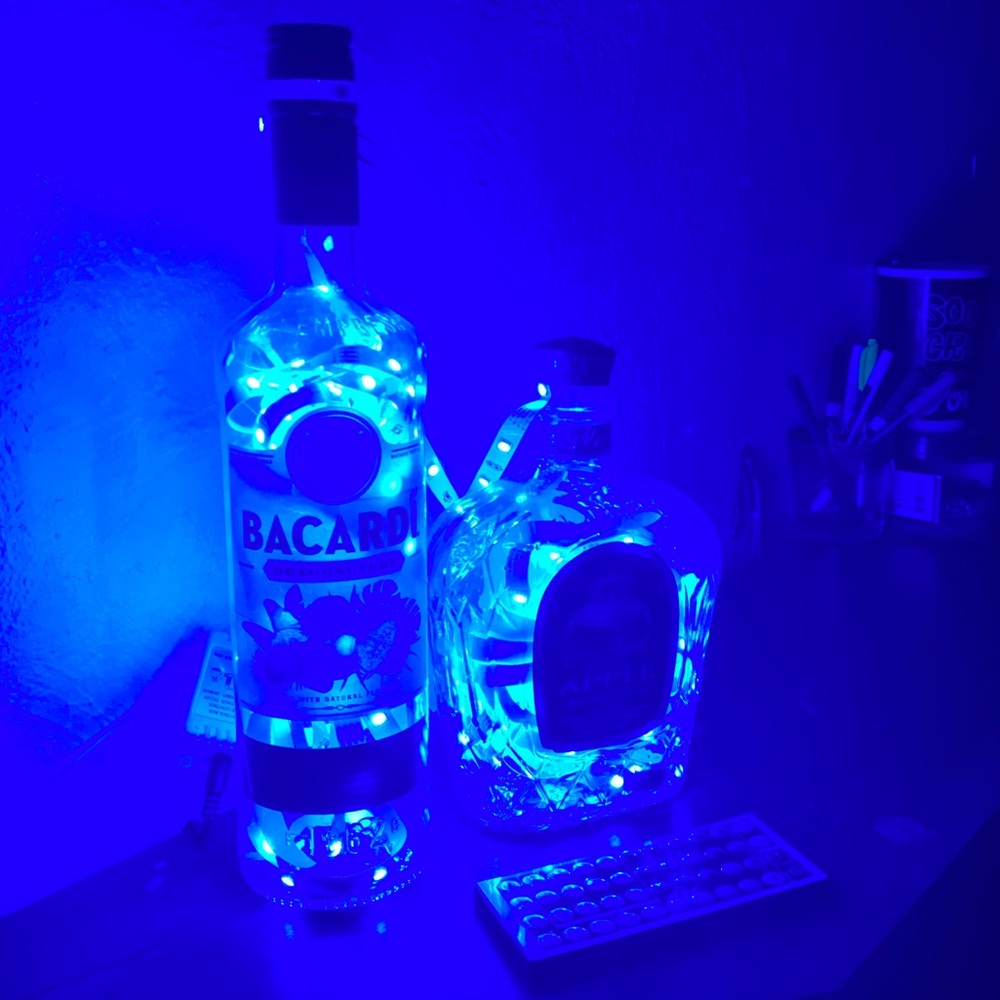 LED alcohol bottles